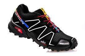 Mens Black & White Salomon Shoes -  UK Size 7 to 11.5