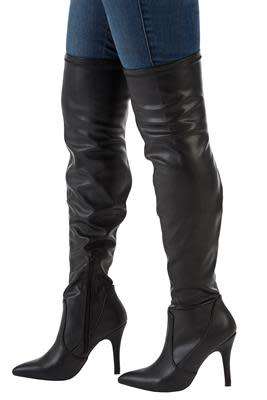 Sissy Boy Thigh High Boots - Size 8
