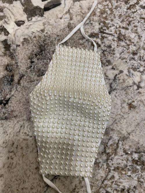 Designer Pearl Face Mask