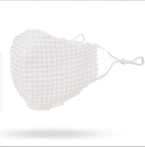 Designer Pearl Face Mask