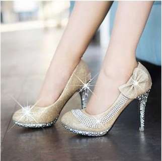 Elegance Colorful Rehinstone Ladies Shoes