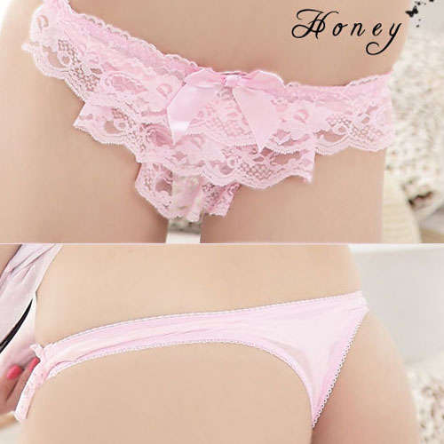 CLEARANCE SALE!!!!!!!!! Pretty in pink lacey thong! Fits Small to Medium