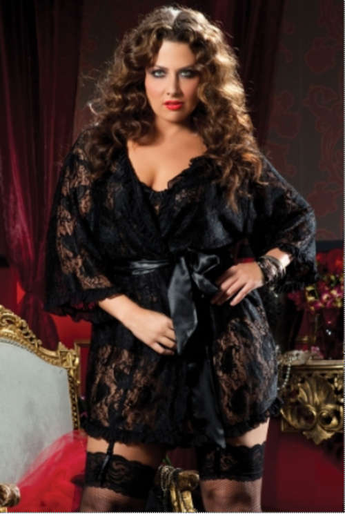 Paisley Pleasure Robe - R7298P - XL to 3XL