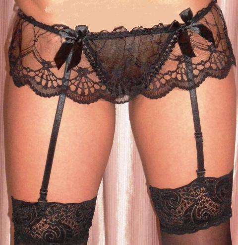 10 ON AUCTION - Spice Sexy Attractive Lace Stocking Suspender Skirt T-Back Underwear
