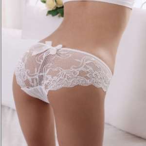 5 ON AUCTION!! Hot Lace Bowknot Underwear for Ladies - White
