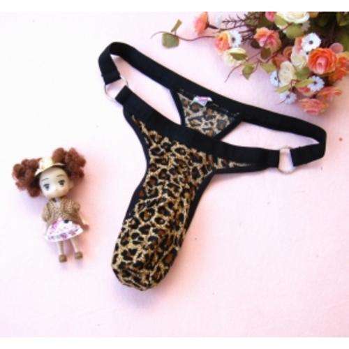 5 ON AUCTION!! Hot Leopard Pattern Design Sexy Underwear for Men - Coffee