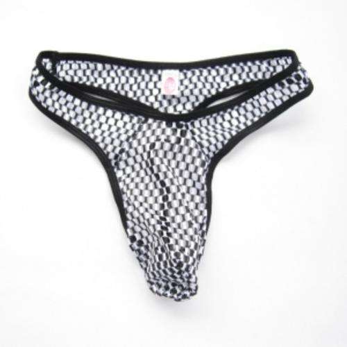 10 ON AUCTION!!  Hot See-through Mesh Pattern Sexy Gstring Underwear for Men - White
