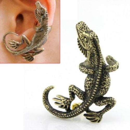 5 ON AUCTION!! Vintage Single Lizard Studs Earring Ear Hook Eardrop