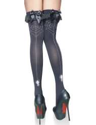 Sexy Spider Web Backseem Thigh High Stockings. (1)