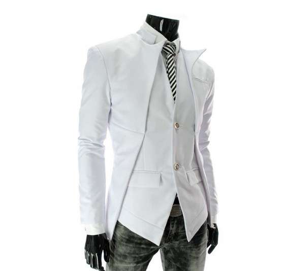 Men's White/Black/Grey Blazer Coat - - *Door delivery for only R45*