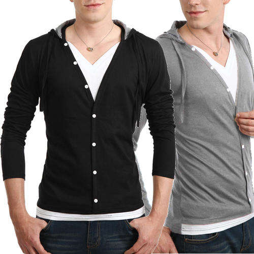 10 ON AUCTION - Men Blouse-Dark Grey - *Door delivery for only R150*