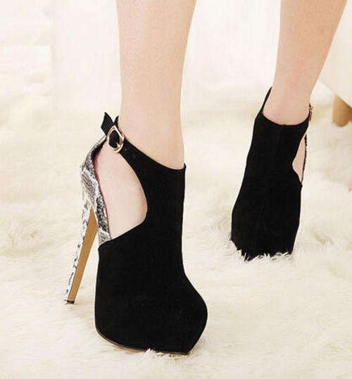 Lovely White Patchwork Flock Boots - - *Door delivery for only R45*