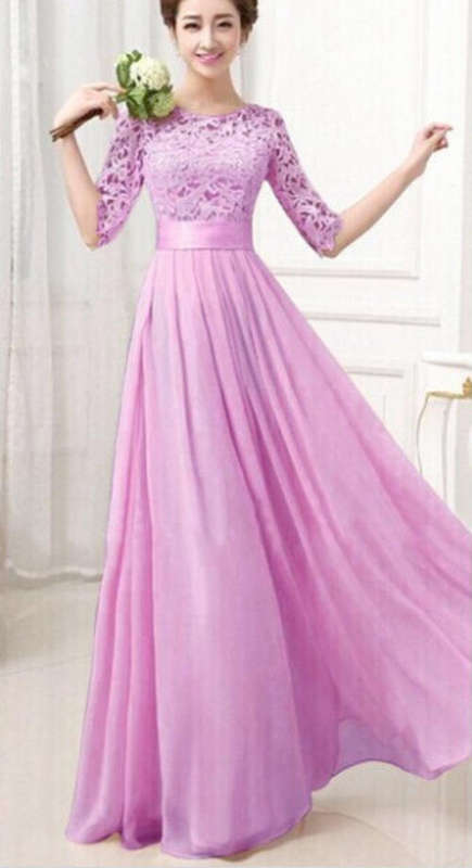 Women's Purple Chiffon Dress  - - *Door delivery for only R45*