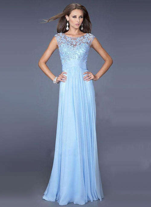 Women's Lovely Sky Blue Lace Dress  - - *Door delivery for only R45*