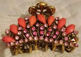 Beautiful Orange and Gold Hair Clip Accessory - Door Delivery R150