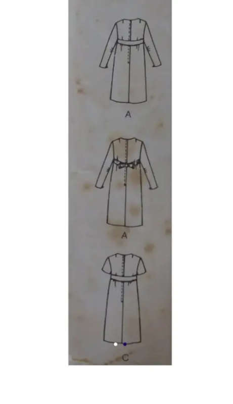VINTAGE VOGUE 6647 ONE PIECE MATERNITY DRESS SIZE 18 BUST 38` SEE LISTING