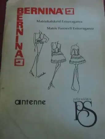BERNINA MATRIC FAREWELL EXTRAVAGANZA - PATTERN COMPLETE-UNCUT