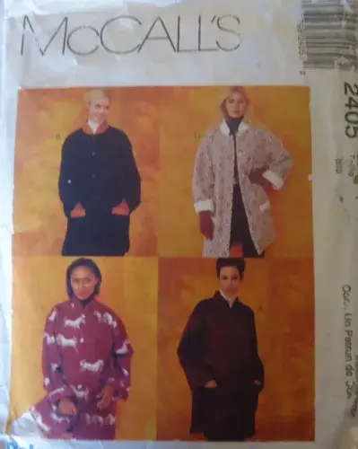 McCALLS 2405 UNLINED JACKET SIZE YXS-S-M(6-14) SEE LISTING