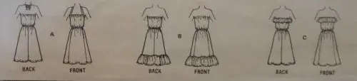 McCALLS 7497 STRAPLESS SUNDRESS SIZE 12 COMPLETE