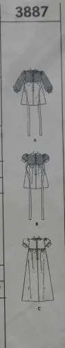 VINTAGE McCALLS 3887 GIRLS DRESS SIZE 2 YEARS - COMPLETE - ZIPLOC BAG