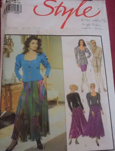 STYLE 1991 TIE BACK TOP& SKIRT SIZE A  8 - 18 COMPLETE