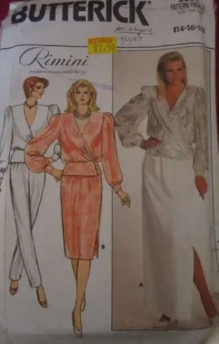 BUTTERICK PATTERN 3604 TOP-SKIRT-PANTS SIZE 14-16-18