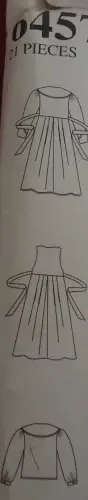 NEW LOOK PATTERNS 6457 GIRL`S DRESS SIX SIZES IN ONE 3 - 8 YEARS COMPLETE