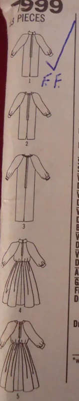 SIMPLICITY 7999 SLIM OR FLARED DRESS SIZE PP 12 - 18 COMPLETE-UNCUT-F/FOLDED