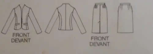 BUTTERICK 5315 JACKET-SKIRT SIZE A8-10-12 COMPLETE