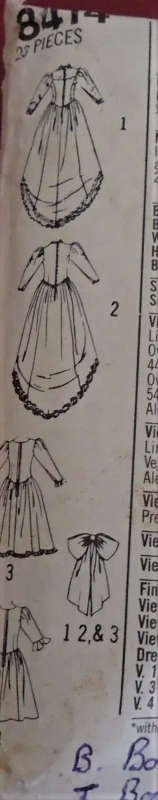 SIMPLICITY 8414 BRIDAL DRESS WITH SIZE 12 SEE LISTING