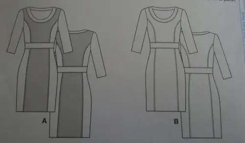 BUTTERICK B5673 CLOSE FITTING DRESS SIZE B58-10-12-14-16 COMPLETE