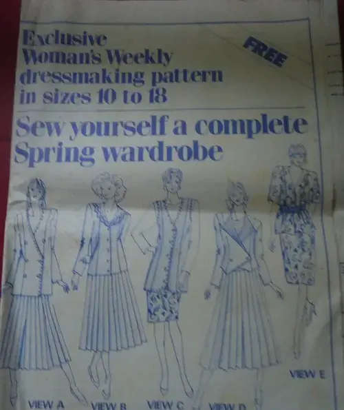 WOMAN`S WEEKLY-SEW YOURSELF SIX SPRING WARDROBE -ITEMS SIZES 10 - 18