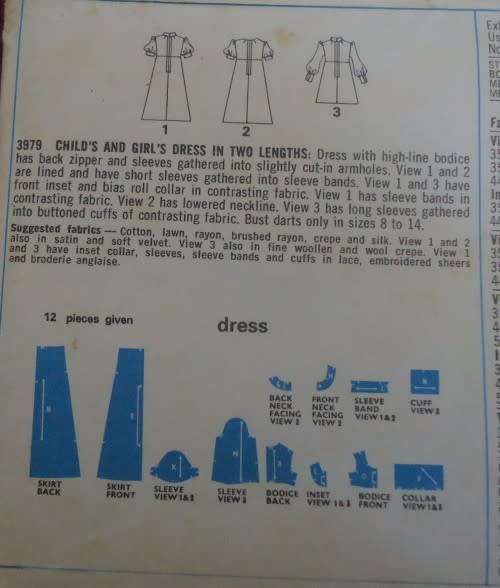 STYLE 3979 GIRLS FORMAL DRESS SIZE 10 YEARS COMPLETE-UNCUT-FACTORY FOLDED