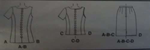 McCALLS 2121 TOPS & SKIRT SIZE C10-12-14 COMPLETE
