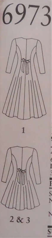 NEW LOOK PATTERNS 6973 FRONT BUTTON DRESS WITH VARIOUS NECK SHAPES SIZE 8 - 18 COMPLETE-UNCUT-F/FOLD