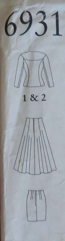 NEW LOOK PATTERNS 6931 JACKET & CONTRACT COLLAR & SKIRTSIX SIZES IN ONE 6 - 16 COMPLETE