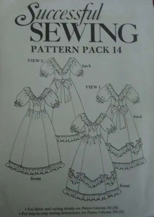 SUCCESSFUL SEWING PATTERN PACK 14 - TWO FULL LENGTH DRESSES (BRIDAL) 8 - 18 - COMPLETE & UNCUT