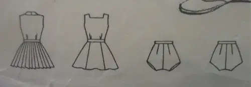 VINTAGE BUTTERICK PATTERNS 608 TENNIS DRESS SIZE 16 BUST 36` SEE LISTING