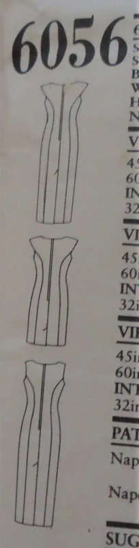 NEW LOOK PATTERNS 6056 STUNNING SHAPED NECK DRESSES SIZES 8 - 18 COMPLETE NEW LOOK PATTERNS 6056 STU