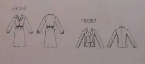 VOGUE PATTERNS 7817 `DRESS & JACKET` SIZE 16 COMPLETE- UNCUT-FACTORY FOLDED