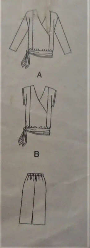 BUTTERICK 3874  TOP & SKIRT SIZE 8-10-12 COMPLETE- ZIPLOC BAG BUTTERICK 3874  TOP & SKIRT SIZE 8-10-