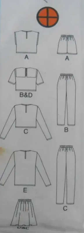 BUTTERICK 3718 GIRLS TOP-SKIRT-SHORTS-PANTS SIZE 12-14 YEARS COMPLETE