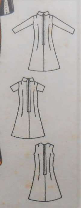 BUTTERICK 409 SEMI FITTED A-LINE DRESS SIZE 12 BUST 34 COMPLETE