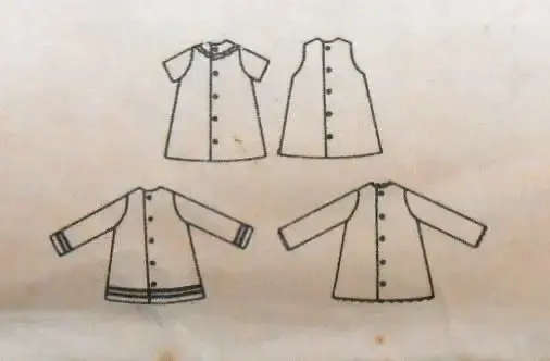 BUTTERICK 414 GIRLS SEMI FITTED BACK BUTTON DRESS SIZE 4 YEARS COMPLETE