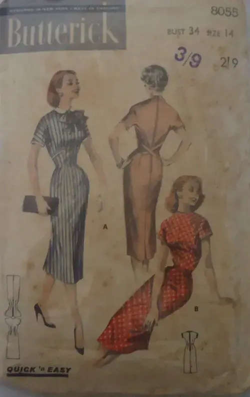 Butterick 8055 Sewing Pattern # butterick8055  #sewingpatterns #sewwing #diysewing #dressmaking #diy