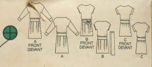 BUTTERICK 6373 LOOSE FITTING PULLOVER DRESS SIZE 8 COMPLETE