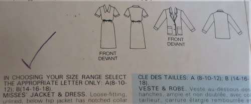 BUTTERICK 5378 DRESS & JACKET SIZE B14-16-18 COMPLETE - sewing pattern