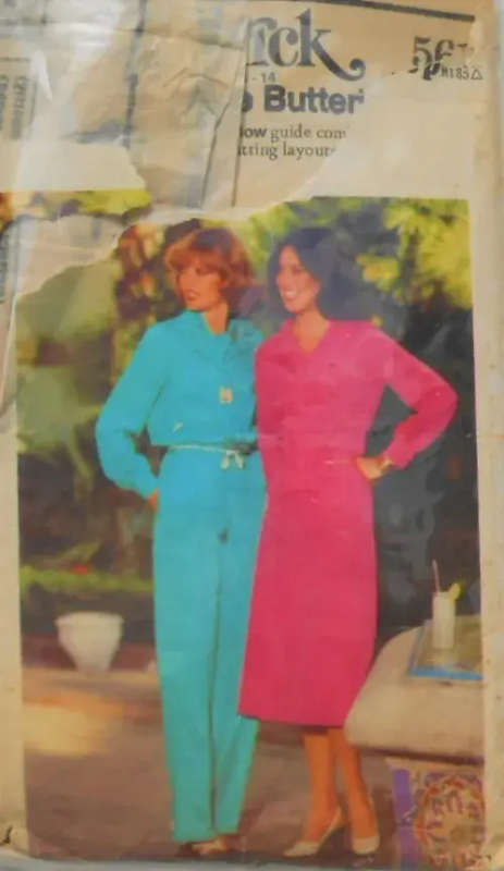 BUTTERICK 5616 BLOUSE-SCARF-SKIRT-PANTS SIZE 16 COMPLETE-ZIPLOC SEWING PATTERN