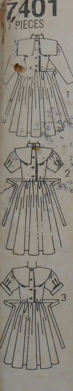 SIMPLICITY 7401 GIRLS DRESS SIZE 8 YEARS COMPLETE SEWING PATTERN