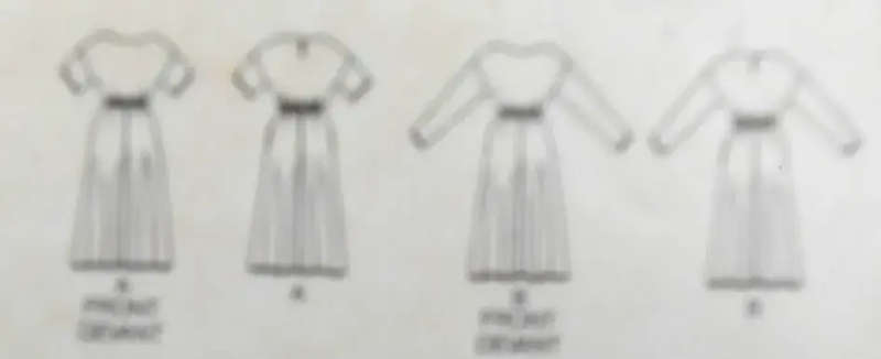 SEWING PATTERN BUTTERICK 5362 PULLOVER DRESS- SIZE 8-10-12 COMPLETE- CUT TO SIZE 10